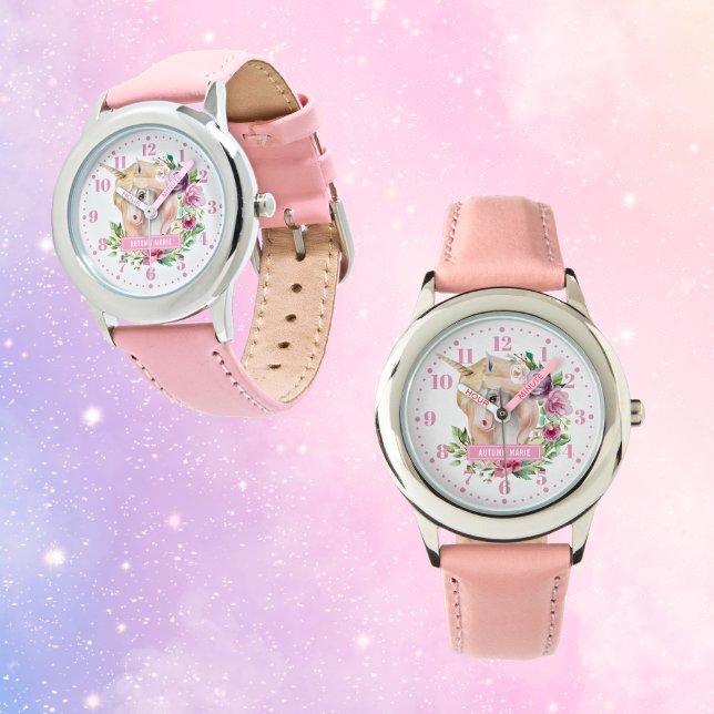 Unicorn Personalized Custom Kid's Watch (Creator Uploaded)