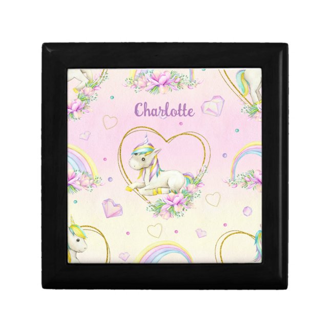 Unicorn Personalized    Gift Box (Front)