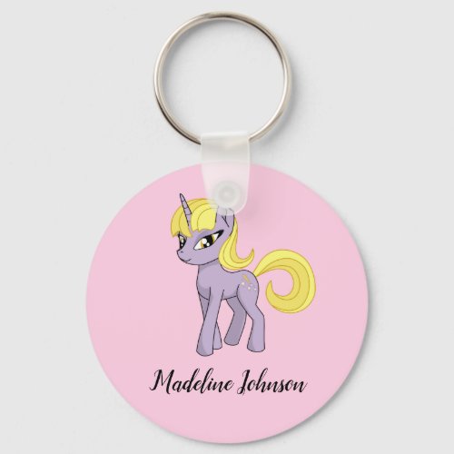 Unicorn Personalized Girls Keychain