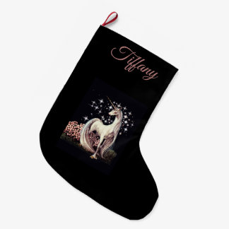 Unicorn Personalized Large Christmas Stocking