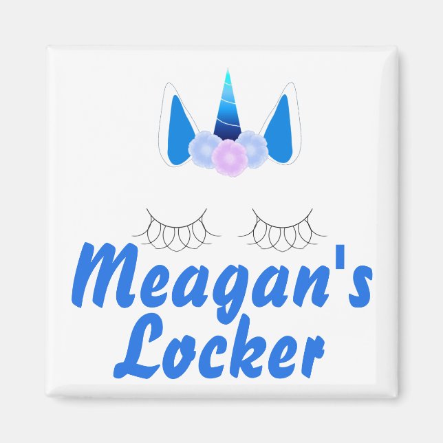 Unicorn Personalized Locker Magnet (Front)