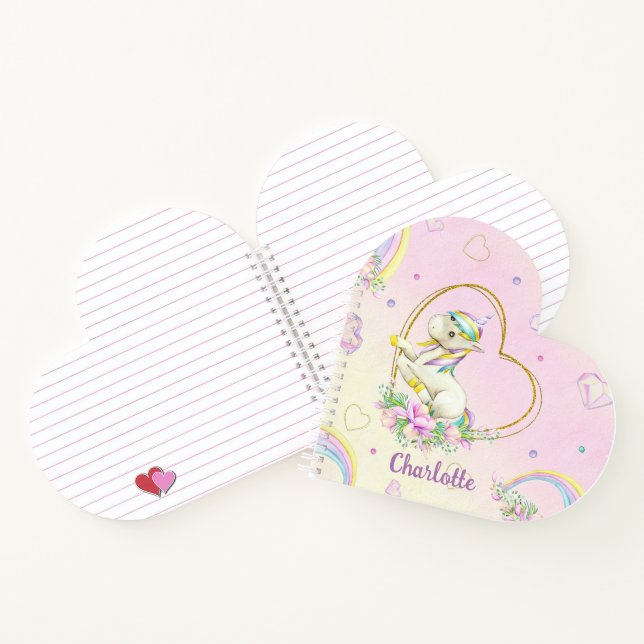 Unicorn Personalized  Notebook (Inside)