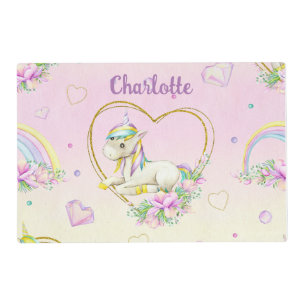 Unicorn Personalized    Placemat