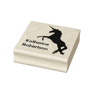 Unicorn Personalized Rubber Stamp