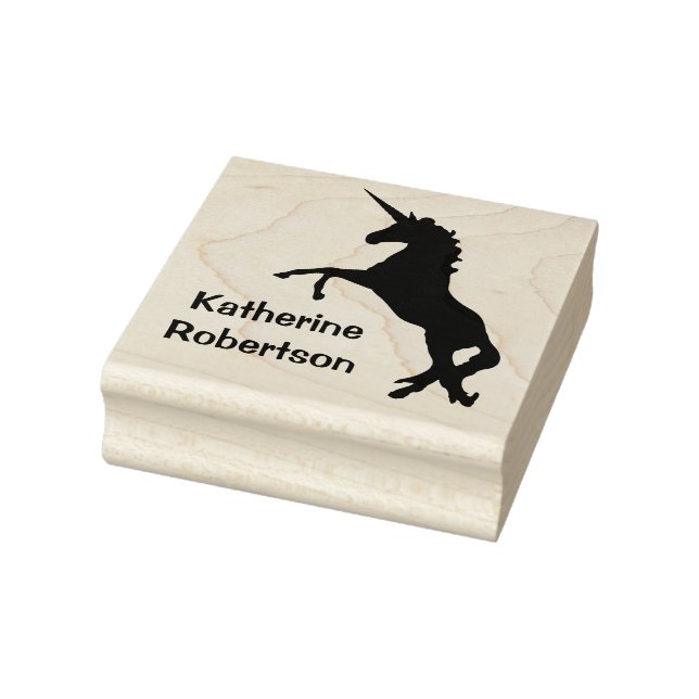 Unicorn Personalized Rubber Stamp (Stamp)
