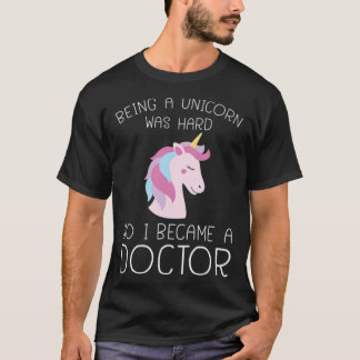 Unicorn Phd Doctorate University Saying funny anim T-Shirt