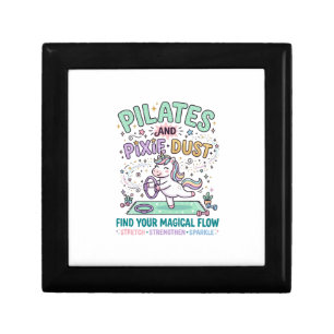 Unicorn Pilates and Pixie Dust Bold Typography T-S Gift Box