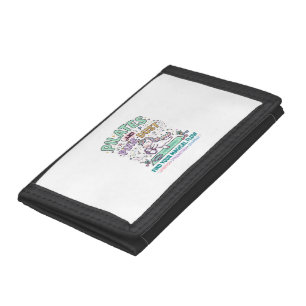 Unicorn Pilates and Pixie Dust Bold Typography T-S Trifold Wallet