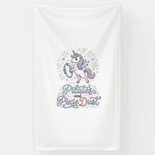 Unicorn Pilates and Pixie Dust White Background Ve Banner