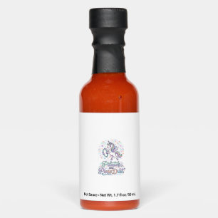 Unicorn Pilates and Pixie Dust White Background Ve Hot Sauces