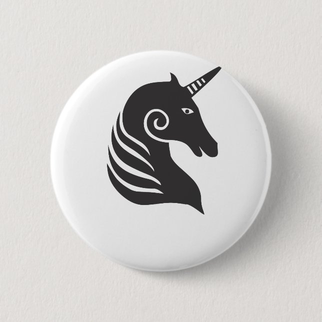 Unicorn Pinback Button (Front)