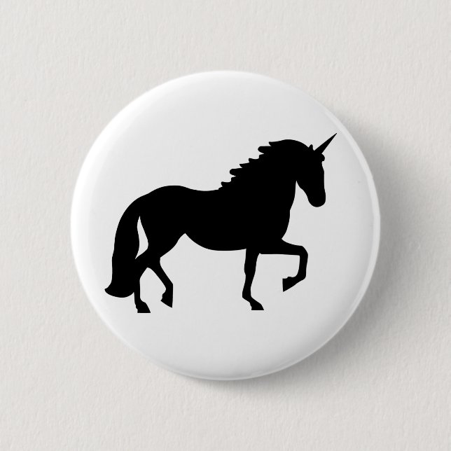 Unicorn Pinback Button (Front)