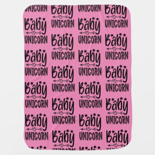Unicorn Pink Baby Blanket