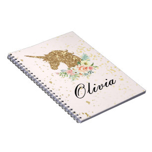 UNICORN PINK+GOLD NOTEBOOK