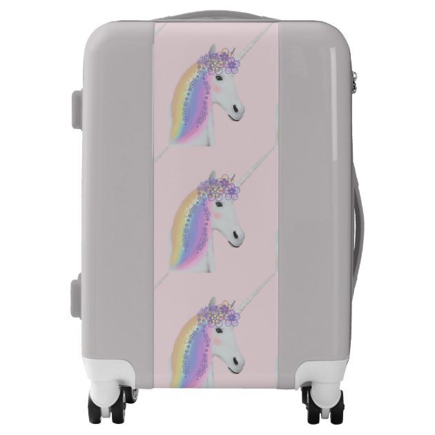 unicorn rolling suitcase