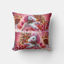 Unicorn pink merry christmas