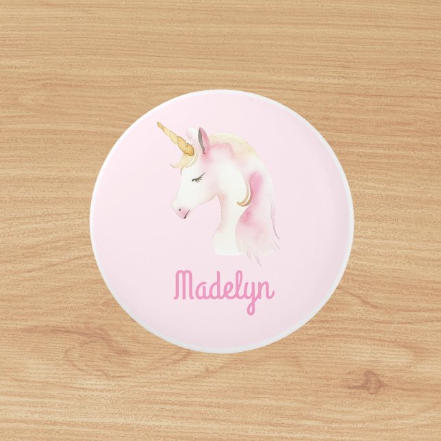 Unicorn pink name ceramic knob (Creator Uploaded)
