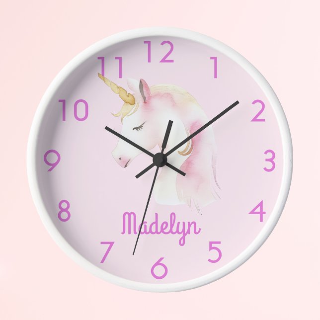 Unicorn pink name clock (Creator Uploaded)