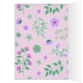 Unicorn Pink Personalized Baby Shower Thank You (Inside (Left))