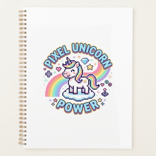 Unicorn Pixel Unicorn Power Graphic Design Product Planner
