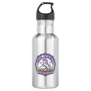 Unicorn Pixel Unicorn Power POD Ready Apparel Grap Stainless Steel Water Bottle