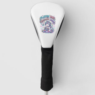 Unicorn Player One Unicorn Mode Retro Style Graphi Golf Head Cover