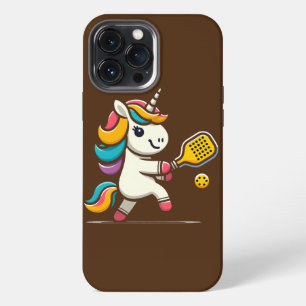 Unicorn Playing Pickleball Player Lover Kids Women iPhone 13 Pro Max Case