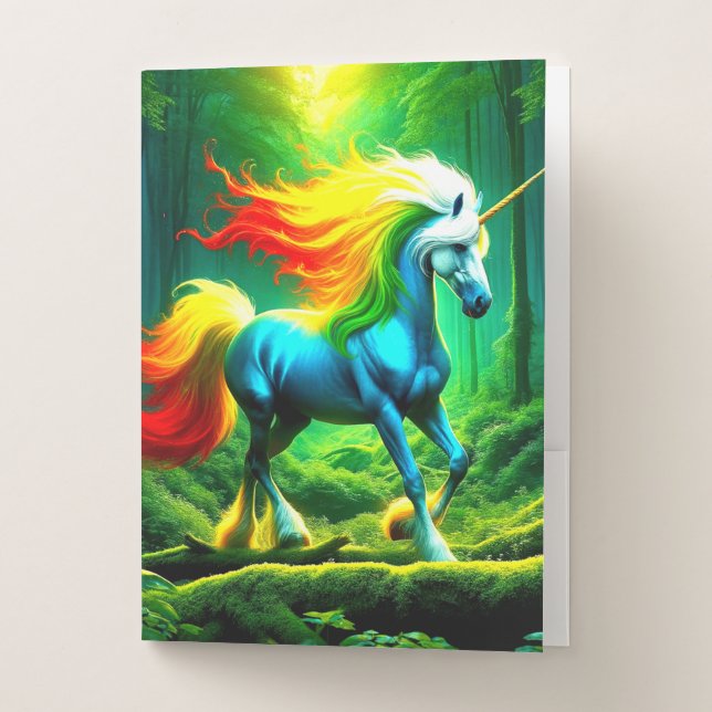 Unicorn Pocket Folder (Front)