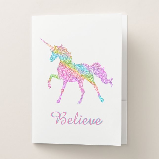 Unicorn Pocket Folder (Front)
