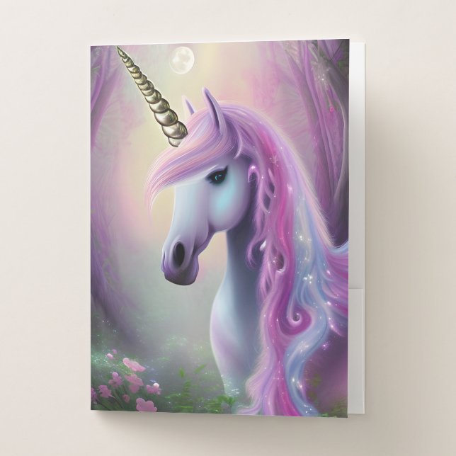 Unicorn Pocket Folder (Front)