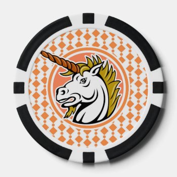 Unicorn Poker Chips by doozydoodles at Zazzle