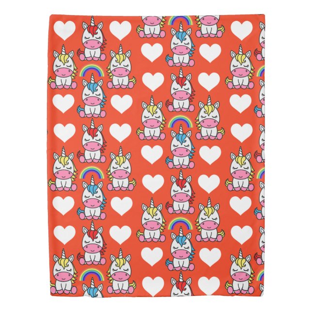 Unicorn Pony Home Decor Duvet Cover (Front)