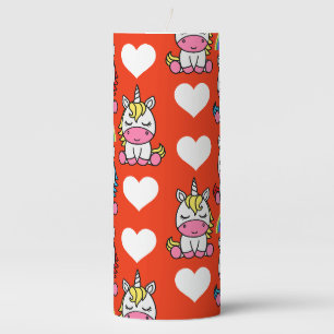 Unicorn Pony Home Decor Pillar Candle