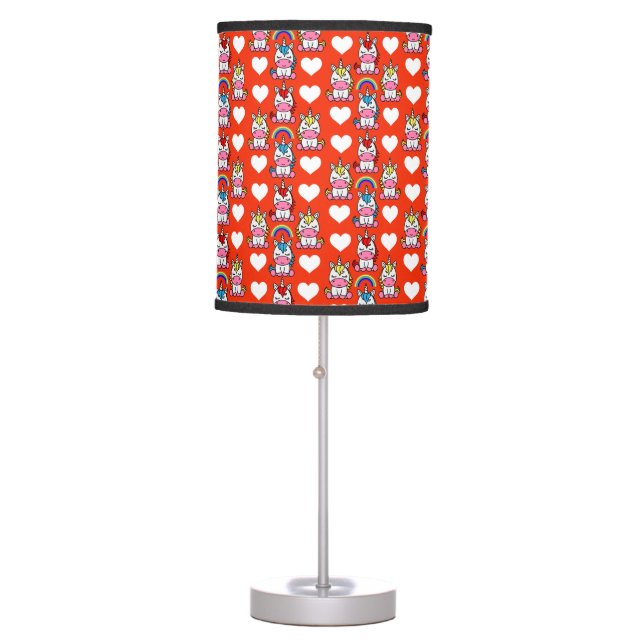 Unicorn Pony Home Decor Table Lamp (Front)