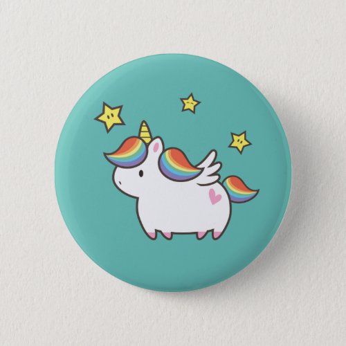 Unicorn Pony Pinback Button