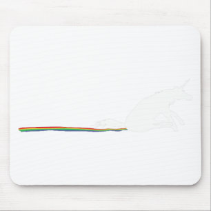 unicorn poo mouse pad