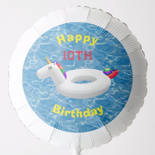 Unicorn pool toy  balloon