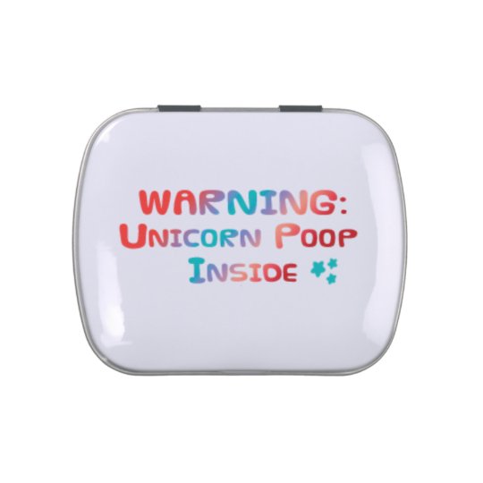 Unicorn Poop Jelly Belly Candy Tin Zazzle
