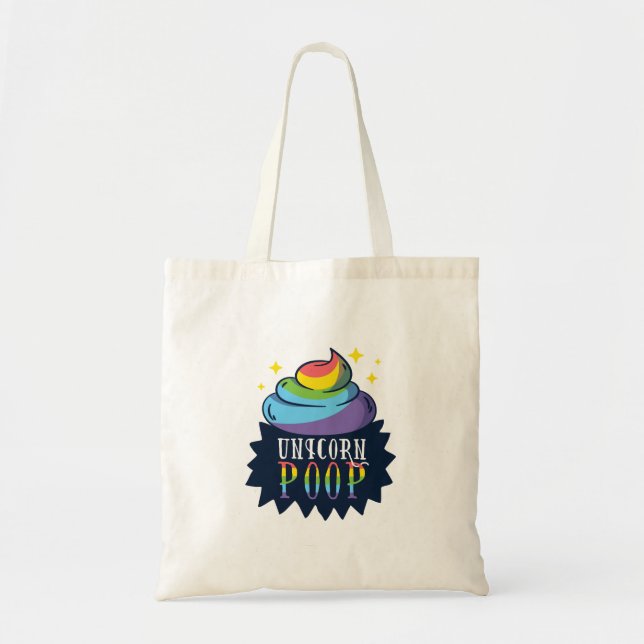 Unicorn Poop Tote Bag (Front)