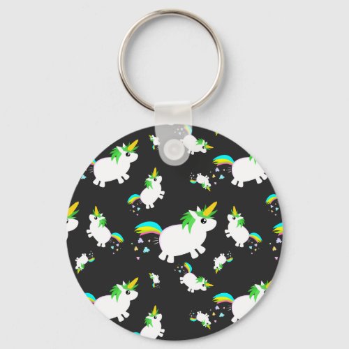 uniCORN PoPcorn cute funny pattern Keychain