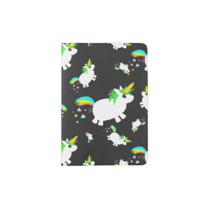 uniCORN PoPcorn cute funny pattern Passport Holder
