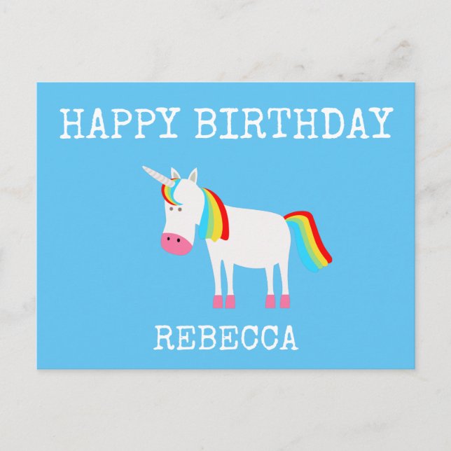 Unicorn Postcard (Front)