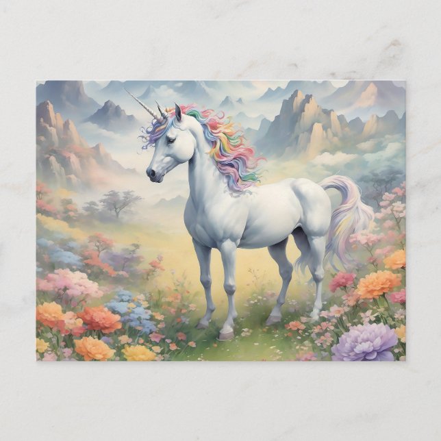 Unicorn  postcard (Front)