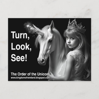 Unicorn Postcard