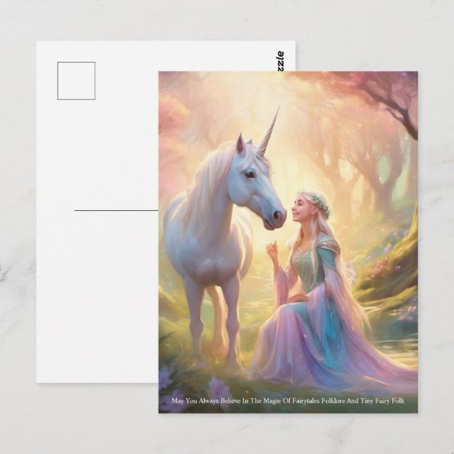 Unicorn Postcard (Front/Back)