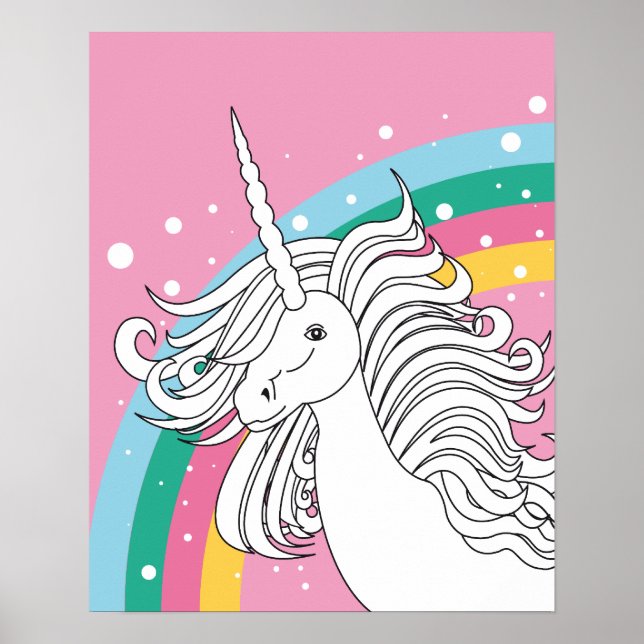 UNICORN POSTER PINK (Front)