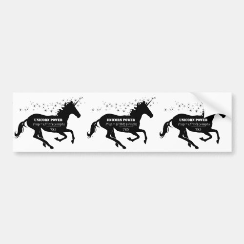 Unicorn Power Bumper Sticker