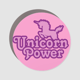 Unicorn Power! Fun Novelty Buttons Car Magnet