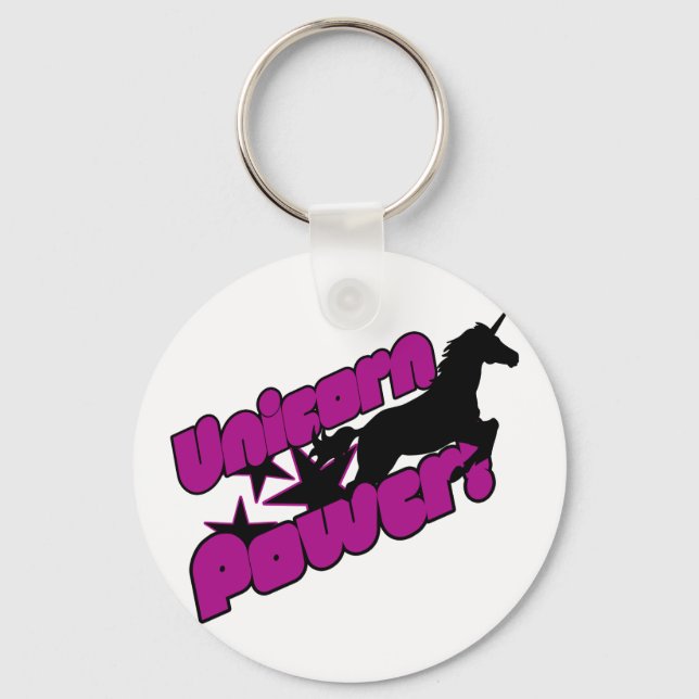 Unicorn Power Keychain (Front)
