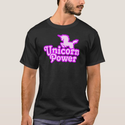 Unicorn Power Mens Basic Dark T_Shirt